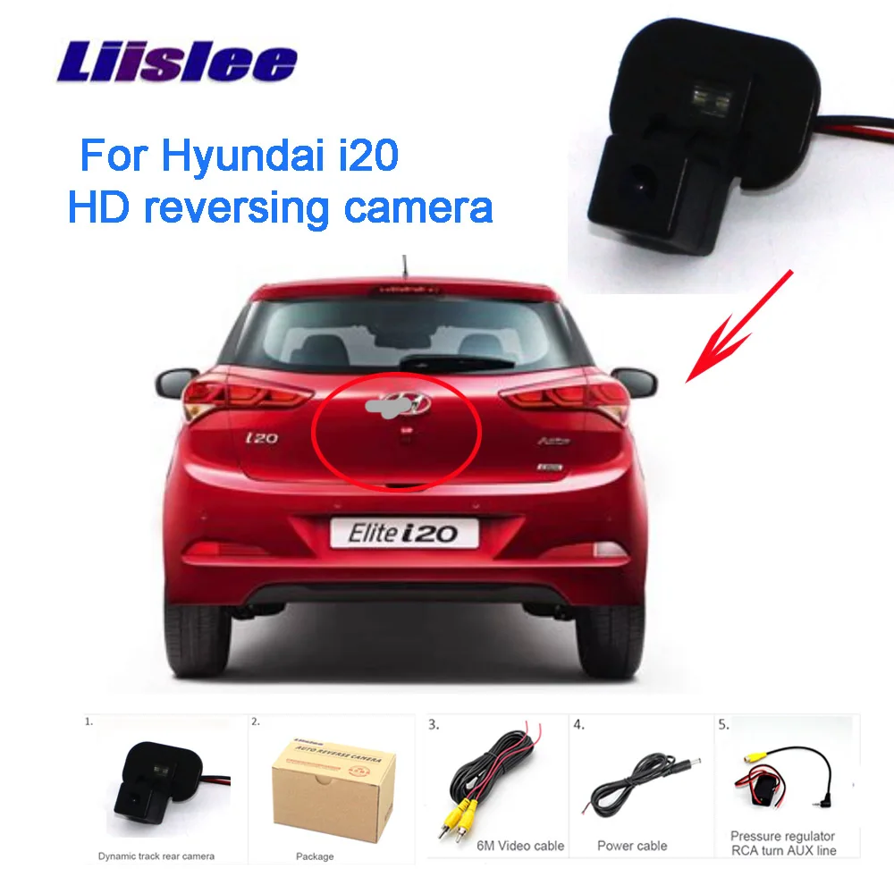 

Liislee For Hyundai i20 HD CCD Accent Sedan Rear View Camera Parking Reverse Backup Camera + Wide Angle