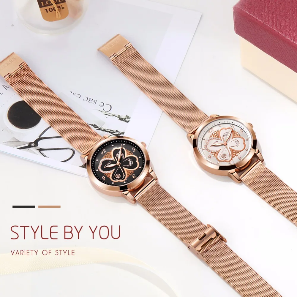 Часы OLEVS женские водонепроницаемые стальные розовое золото|watch brand|watch forwatches for men |