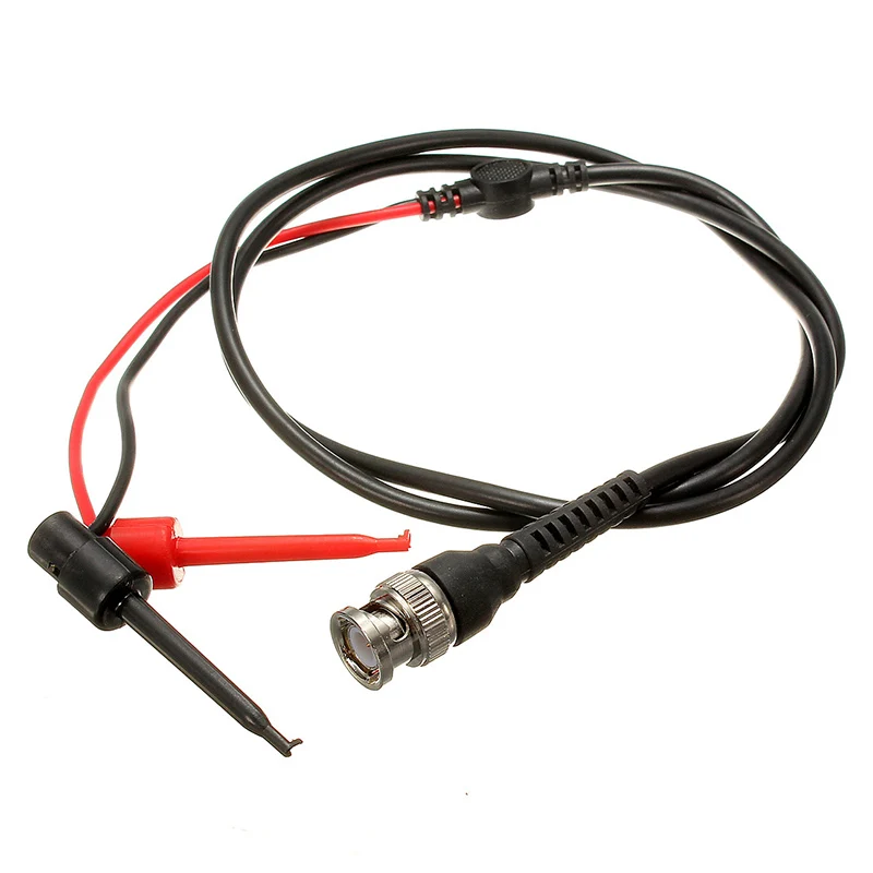 

NewArrival BNC Male Plug Q9 to Dual Hook Clip Test Probe Cable Leads Alligator clipHot Sale