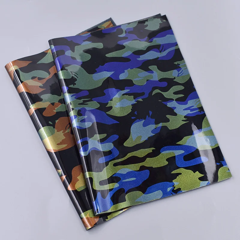 

A4 21x29cm PU Pearlescent Camouflage Fabric For Cloth Table Bags Diy Colorful Synthetic Leather Patchwork