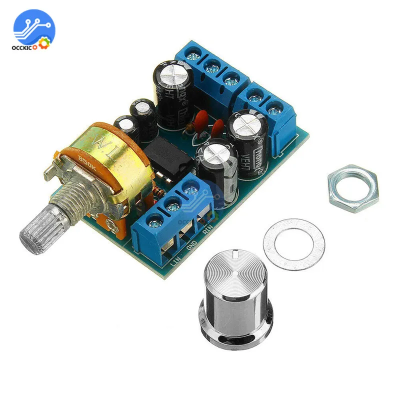 TDA2822M Mini 2.0 Channel 1W*2 Stereo Audio Power Amplifier Board DC 5V 12V CAR sound Amplifiers module