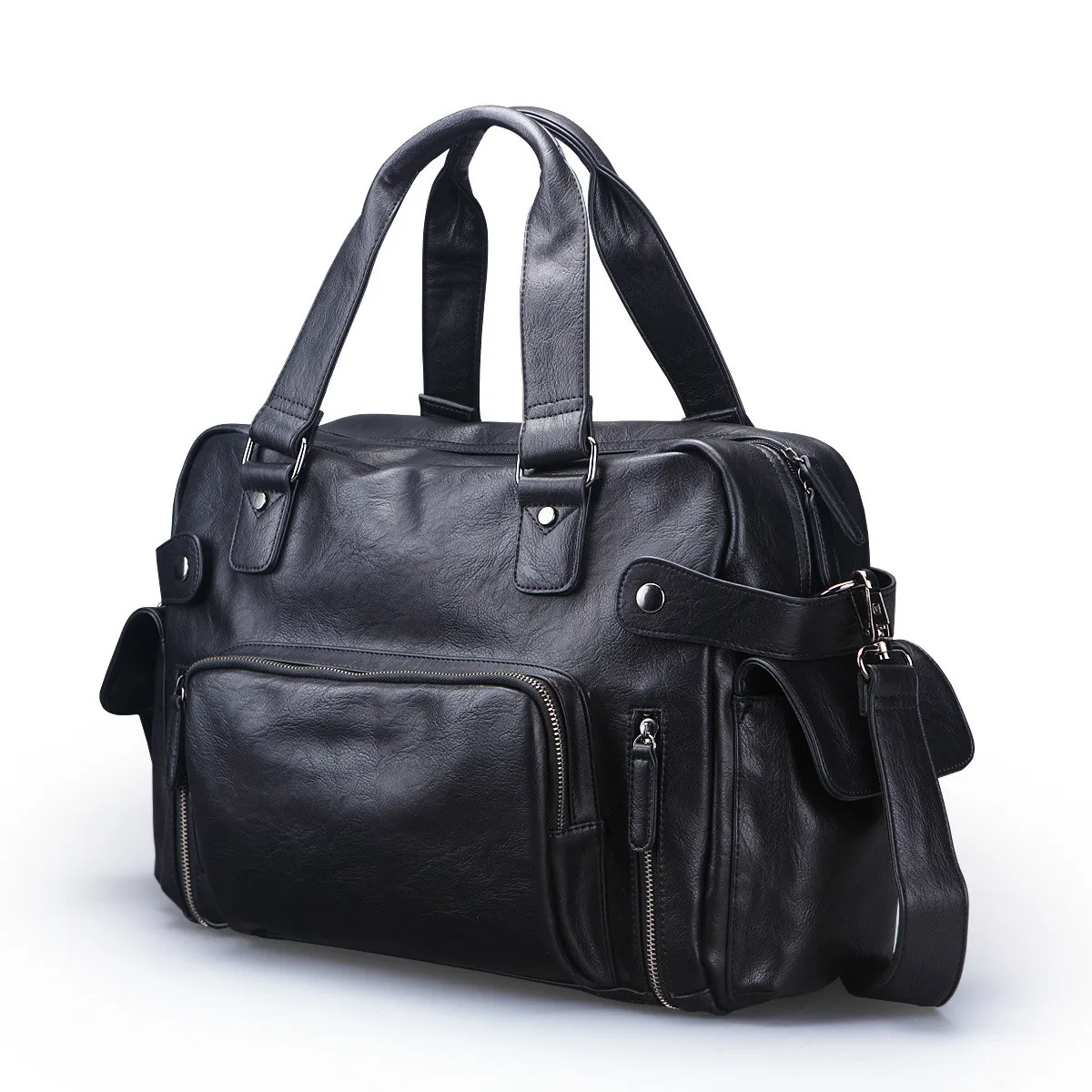 

2019 Men Leather Bag Business Men Bags Laptop Tote Briefcases Crossbody Bags Shoulder Handbag Men's Messenger Bag 9103