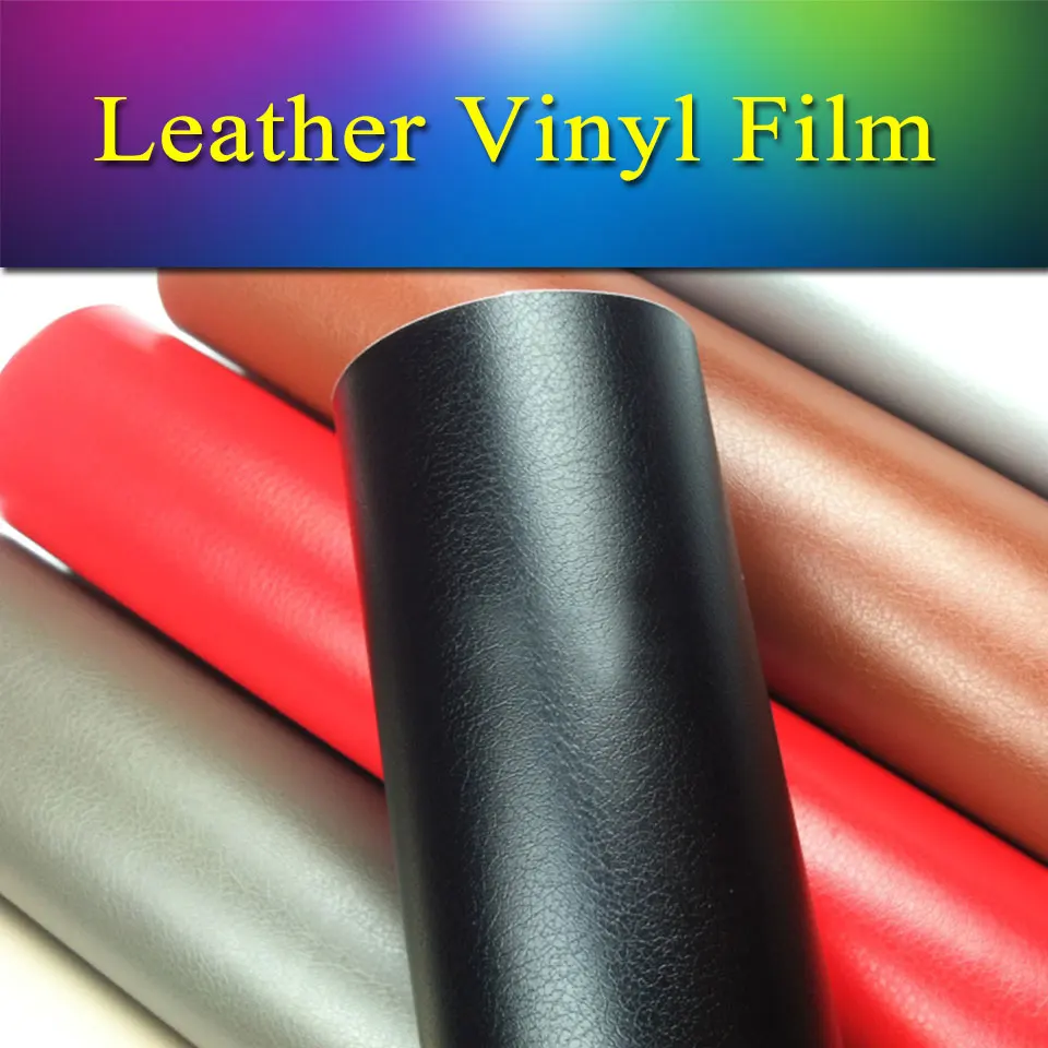 1.52x1m(5x3.3ft) Removable vehicle vinyl wrap leather vinyl film roll