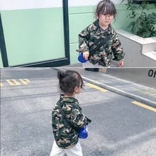 Г. Новое поступление, осенняя хлопковая рубашка с длинными рукавами в Корейском стиле, модная универсальная рубашка для маленьких девочек и мальчиков