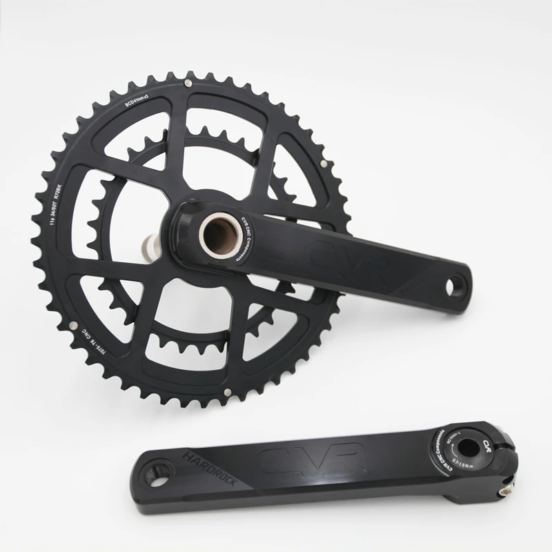 ZRACE HARDROCK 2x10/11 Скорость Road Chainset зубчатое колесо цепной передачи протектор для кривошипа, 50/34T 170 мм/172,5 мм/175 мм, Вес: 710 г