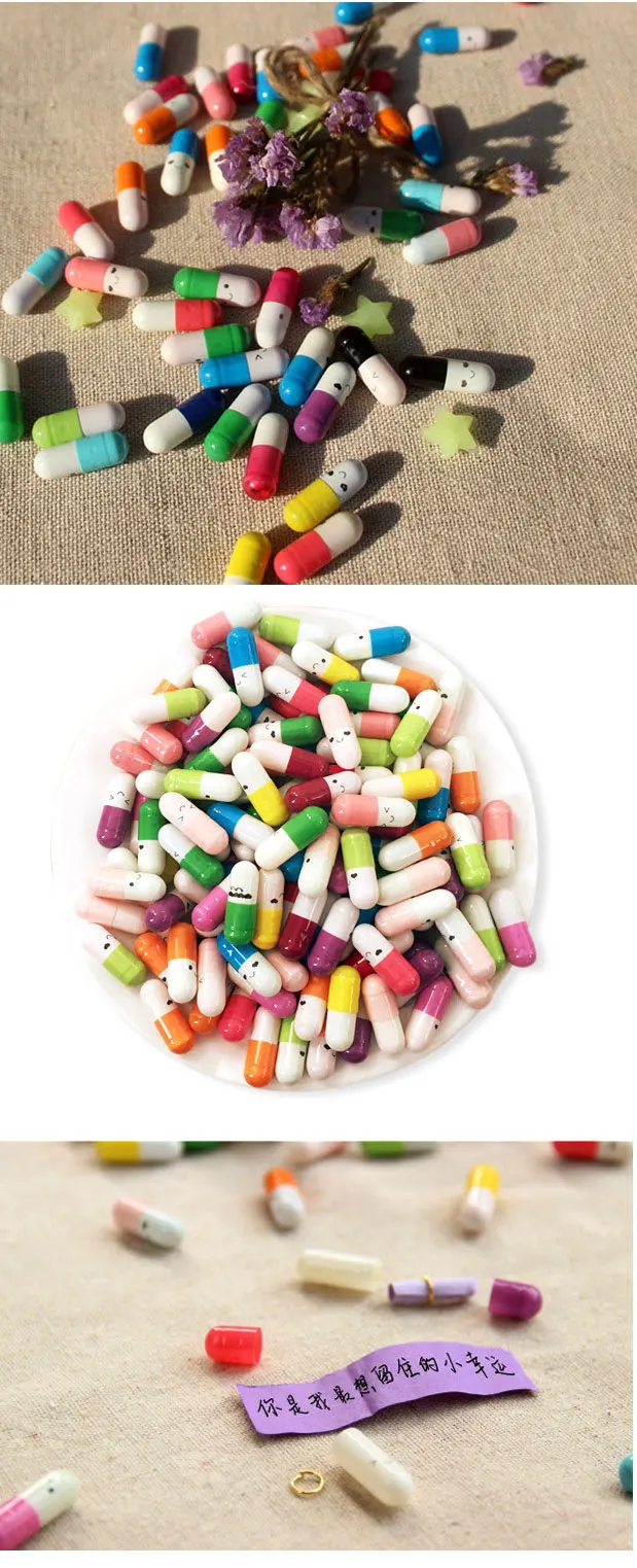 100 ピース ロット愛空白のメッセージカプセル封筒便箋かわいい絵文字笑顔ピル子供のためピルカプセルメッセージレター Aliexpress Education Office Supplies