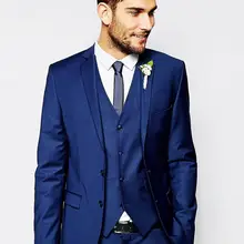 Новое поступление мужские вечерние Выходные туфли на выпускной бал Костюмы жениха Смокинги для женихов Groomsmen Свадебный Блейзер Костюмы(куртка+ Брюки для девочек+ жилет+ галстук) k: 1396