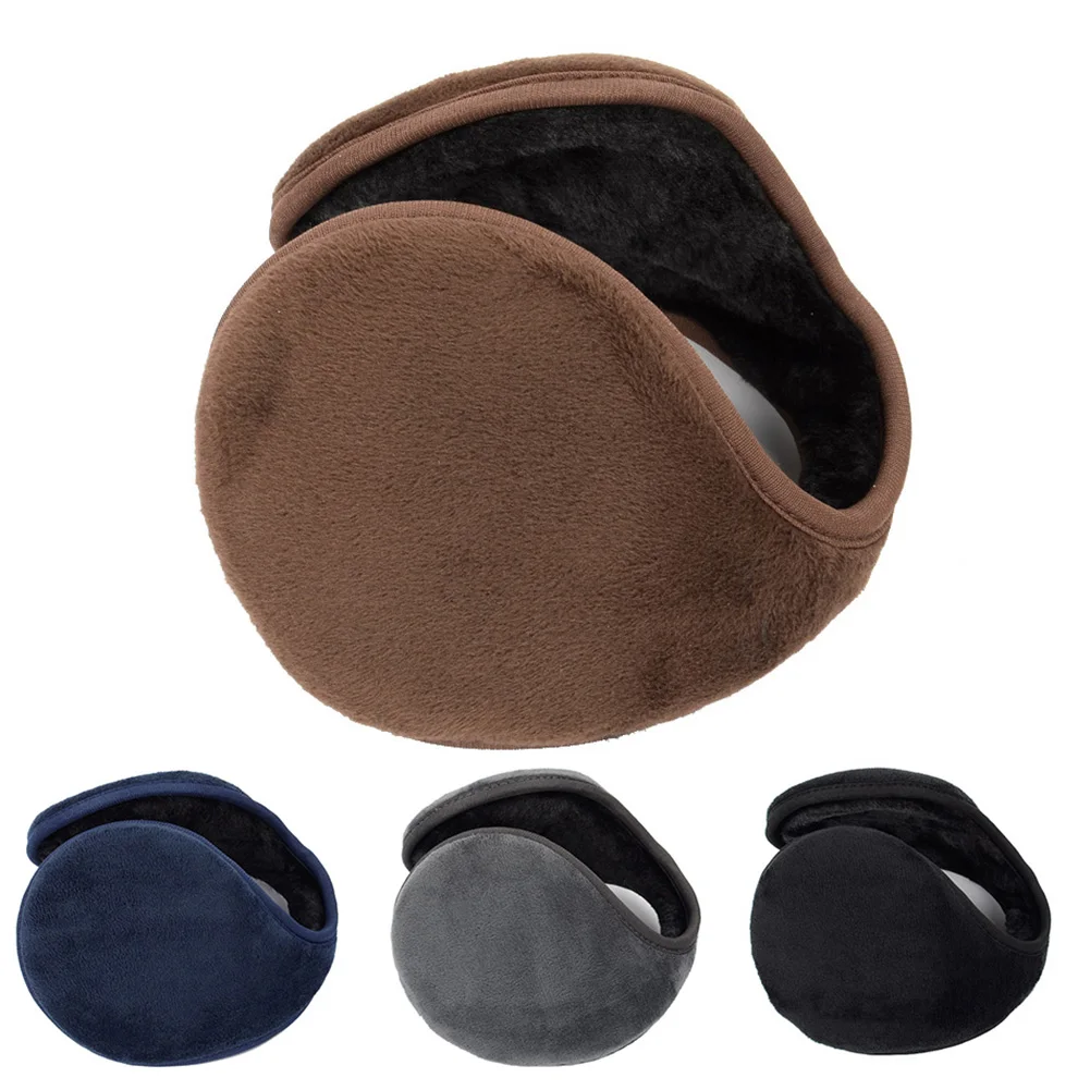 

Solid Color Women Men Ear Cover Protector Thicken Plush Soft Winter Warm Earmuff