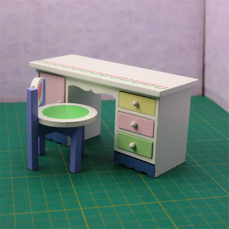 1:12 Wooden Miniature simulation desk chair model for dolls Dollhouse Furniture toy pretend play toys for girls kids gifts cute 1:12 Wooden Miniature simulation desk chair model for dolls Dollhouse Furniture toy pretend play toys for girls kids gifts cute