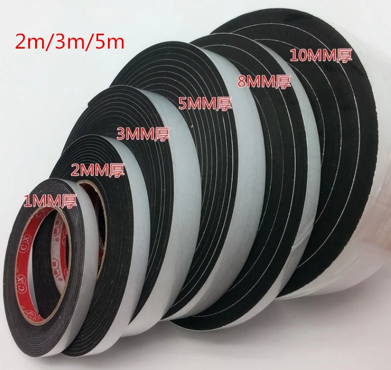 de sellado de adhesiva, cinta de goma para puertas y ventanas, ancho de 10mm/15mm/20mm/30mm/50mm, 2, 3 y 5M|Cintas selladoras| - AliExpress