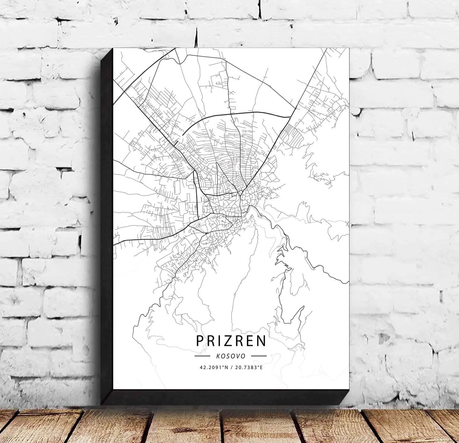 Карта постер на стену