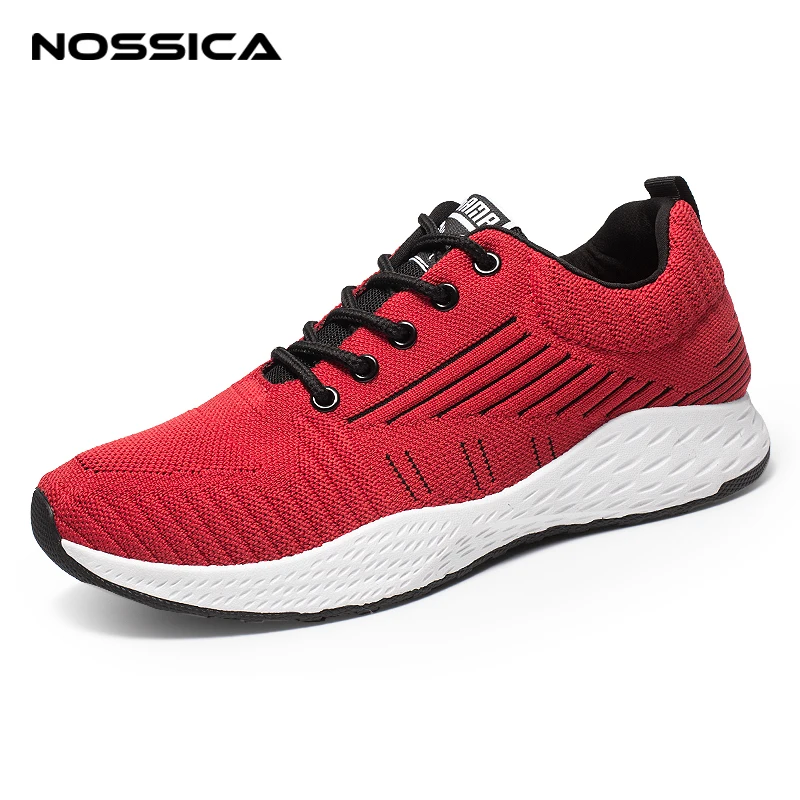 

NOSSICA Men Casual Shoes Breathable Red Casual Shoes Men Footwear Loafers Zapatos Hombre Men Sneakers Trainers Chaussure Homme