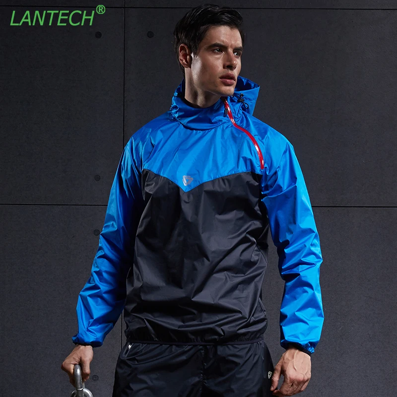 LANTECH Men Hot Sweat Jacket Running Jacket Jogging Sports Sportswear