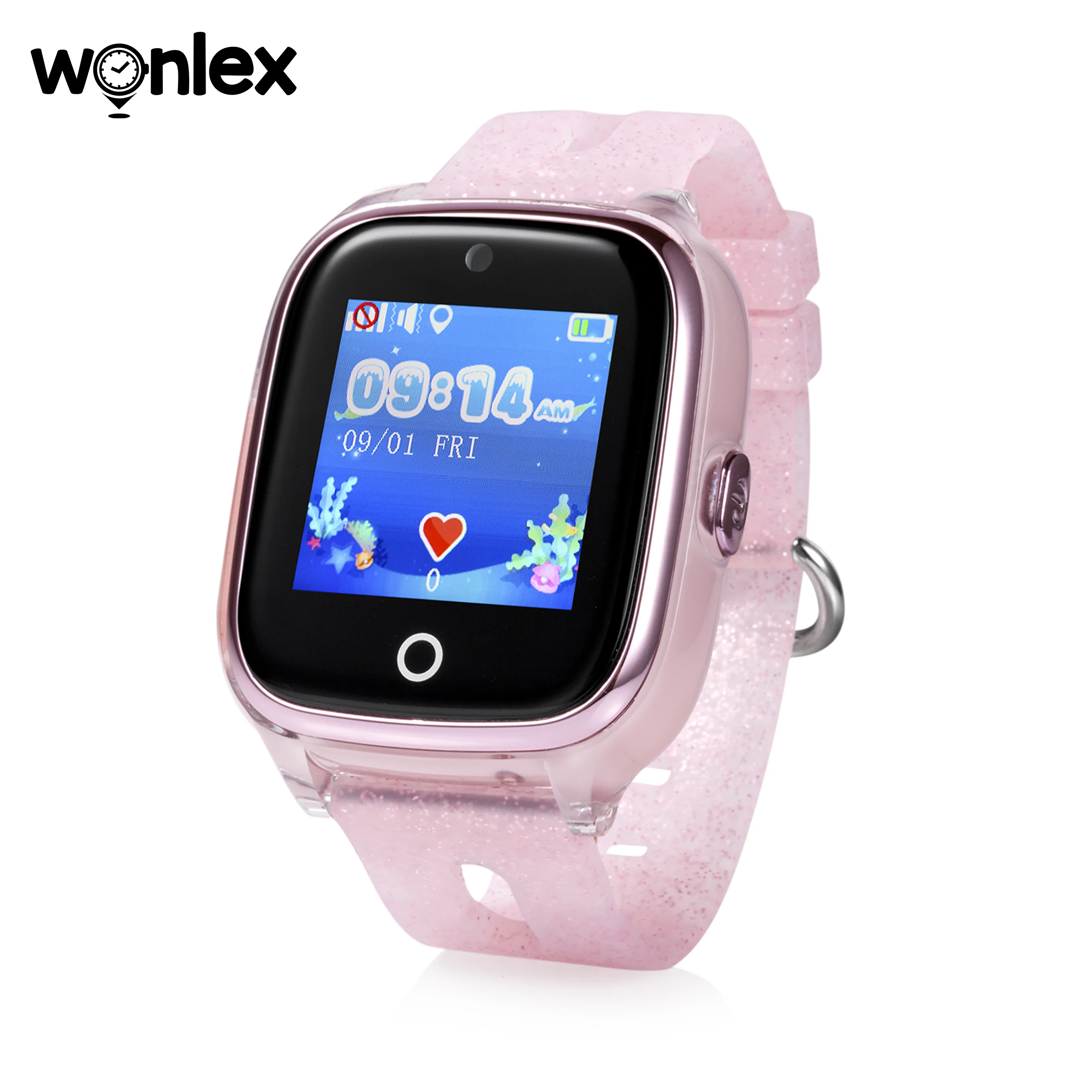 Online Reloj inteligente Wifi para niños Wonlex resistente al agua IP67 reloj deportivo para natación SOS ayuda GPS posicionamiento usable Anti Pérdida SeTracker KT01
