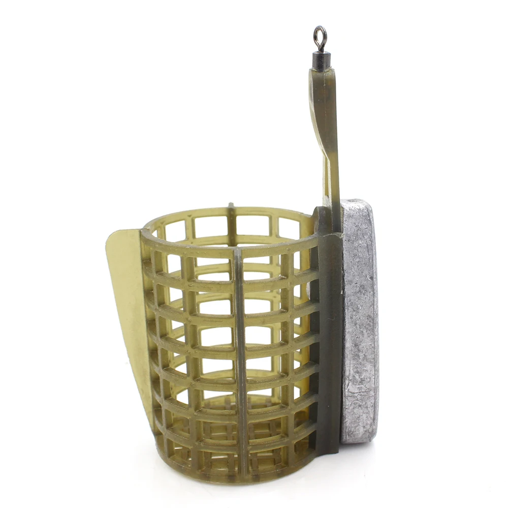 6PCS Bait Cages Fishing Feeder Basket Holder Fishing Lure Cage Fishing