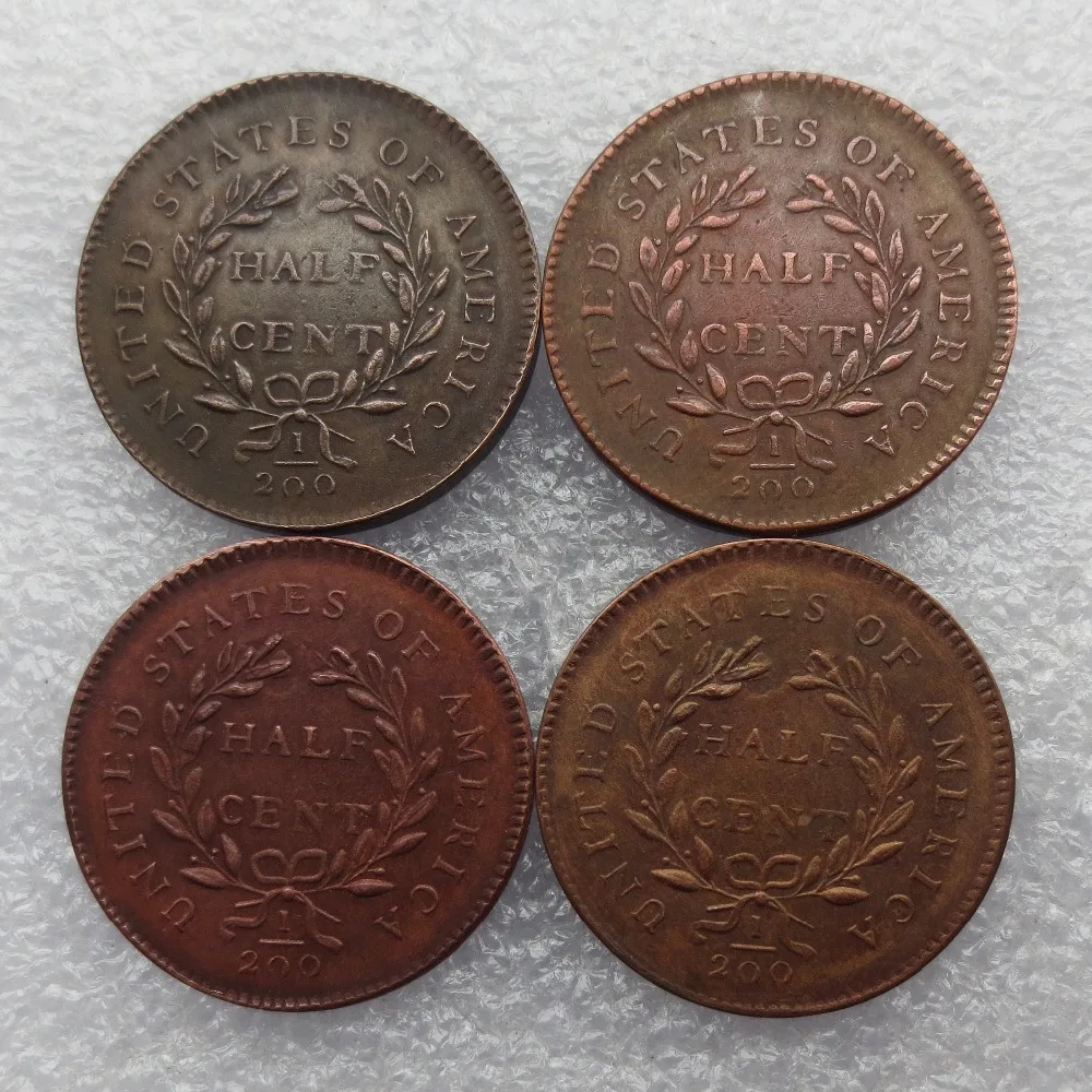 Download Aliexpress.com : Buy 4pieces/lot Full set of LIBERTY CAP HALF CENT HEAD RIGHT 1794 1795 1796 ...