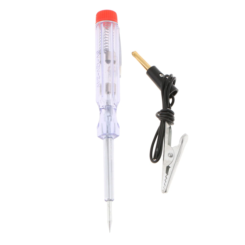 DC 6V-24V Car Circuit Tester Probe Light System Test Probe Lamp Auto Light Lamp Voltage Test Pen Detector 136mm Diagnostic Tool
