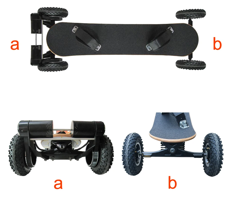 Electric Mountain Skateboard 2 Layers Bamboo 8 Layers Maple 36V Lithium Battery Off Road Skateboard Pneumatic Tire (7)