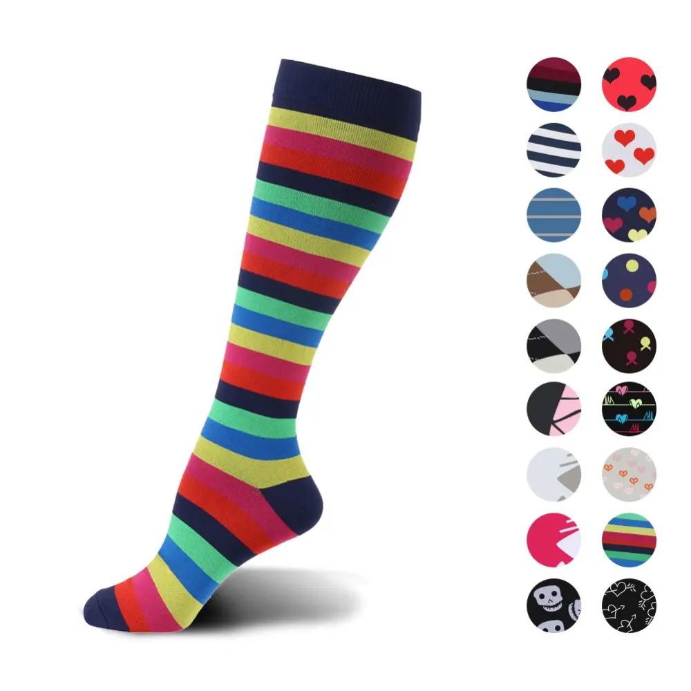

Compression Running Socks for Men and Women Graduated 20-30 mmHg Compression Stockings for Sport Shin Splints Crossfit Nurse