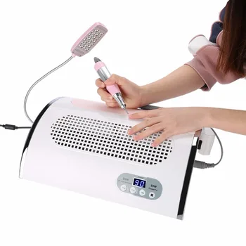 

Nail Dust Collector Nail Fan Art Salon Suction Dust Collector Vacuum Cleaner Fan with Electric Manicure Drill 54W