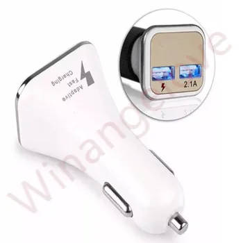 

Winangelove Dual USB Ports Adaptive QC2.0 LED Quick Charger Fast Car Charger For Samsung Galaxy Note 5 S6 S7 Edge + for iphone