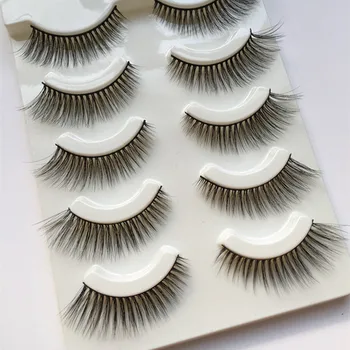 

3D False Eyelashes Multi-layer Thick False Eyelashes Handmade Cotton Stems Fake Eyelashes Stage Smoked Makeup Lashes Tool-10