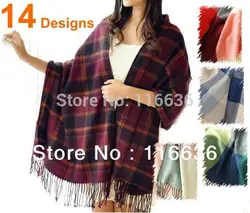 Мода Pashimina шарф обернуть Большой 200x65 см 220grs имитации шерсти квадратов Повседневное платье женщин новый осень-зима