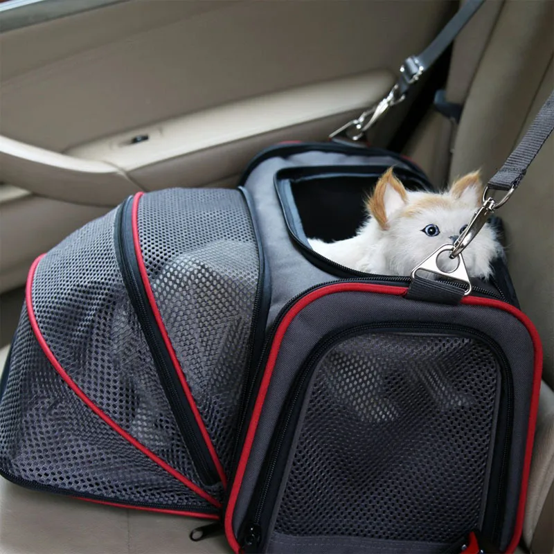 Expandable Cat Carrier Pet Carrier For Puppy Cats Soft Sided Crate Airline Approved Kennel Car Travel Bag Multifunction WLYANG Expandable Cat Carrier Pet Carrier For Puppy Cats Soft Sided Crate Airline Approved Kennel Car Travel Bag Multifunction WLYANG