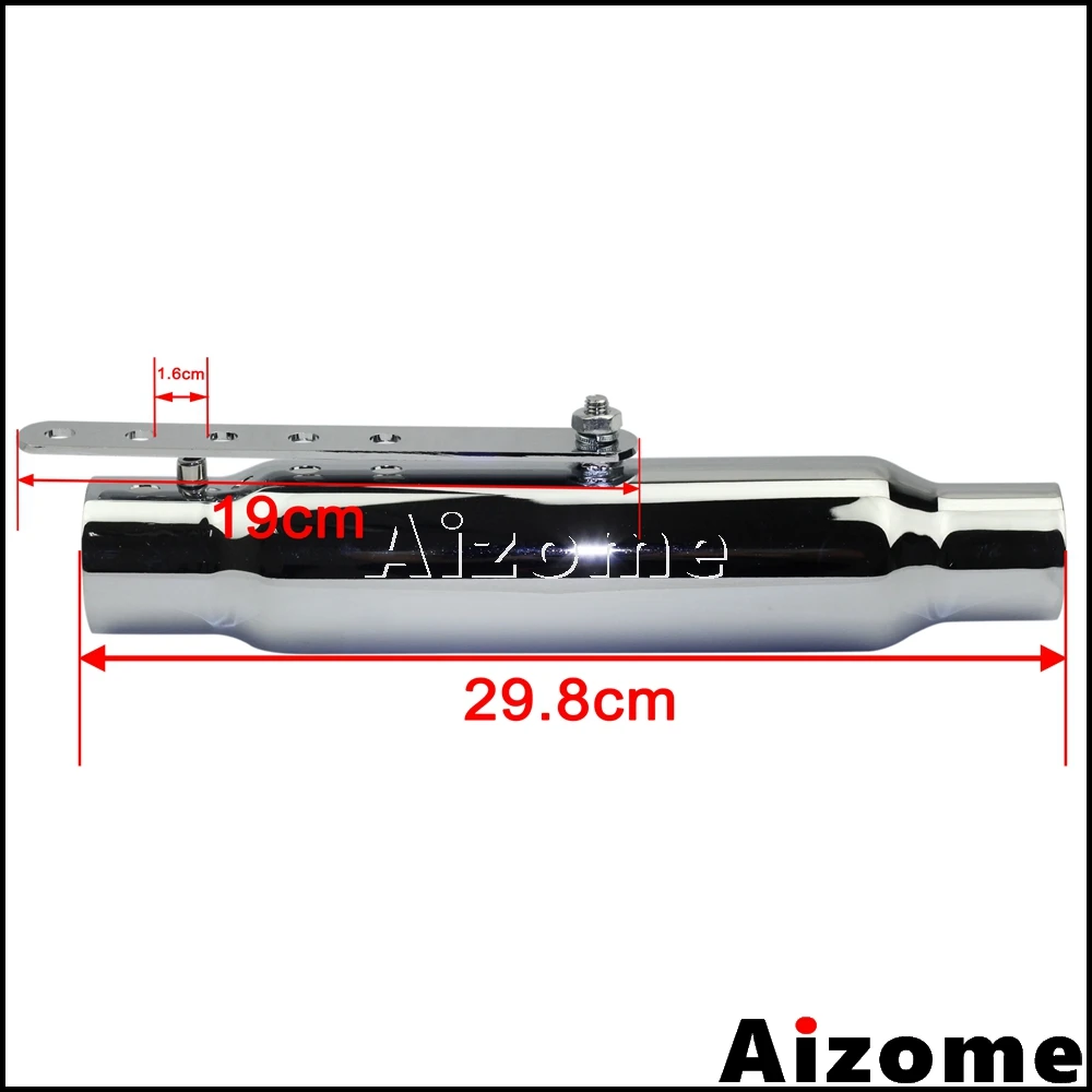 1" коротышка выхлопные глушители глушитель 38-45 мм Впускной Мотоцикл выхлопная труба для Triumph Honda CB450Yamaha Suzuki Scrambler
