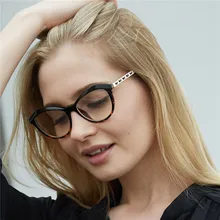 HUITUO Мода стиль Кошачий глаз прозрачная оправа для очков для женщин прозрачные компьютерные очки Ретро Индивидуальность плоская рамка