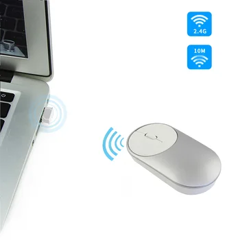 

Silver Color 2.4Ghz Wireless Mouse Portable Wireless Optical Bluetooth 4.0 RF 2.4Ghz Wireless Dual Mode Connect Office Mouse