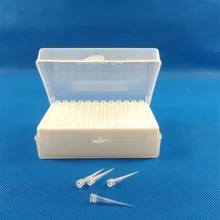 Пластиковая пипетка коробка 96 вентиляционных отверстий+ 96 шт 10ul белые наконечники пипетки для пипеток