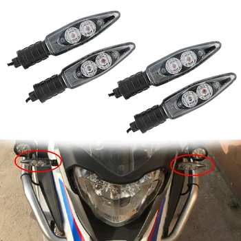 

4pcs 12V Yellow Front Rear LED Turn Signal Indicator Lights For BMW S1000RR R1200GS HP4 F800GS R1200R