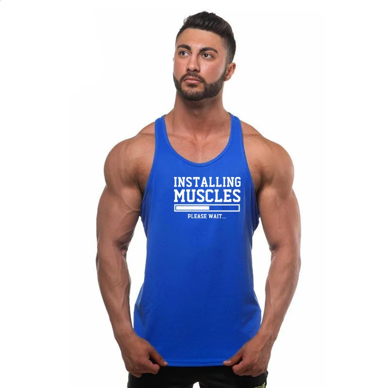 2018 мода новый бренд тренажерные залы singlet canotte для бодибилдинга майка мужчин