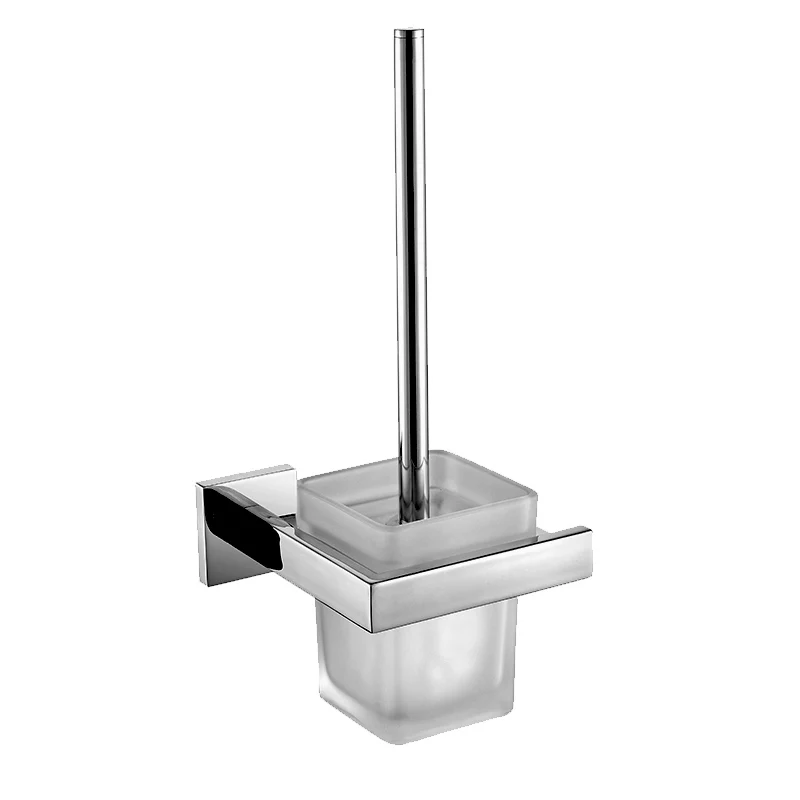 SUS 304 Stainless Steel Toilet Brush Holder with Frosted Glass Cup ... SUS 304 Stainless Steel Toilet Brush Holder with Frosted Glass Cup ...