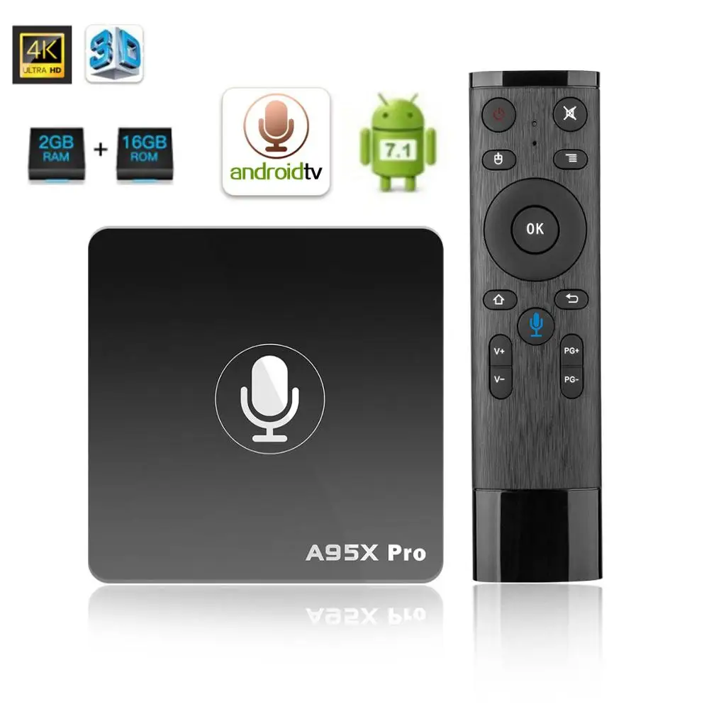 

Android TV Box Amlogic S905W Google Smart Box TV Quad Core 2GB RAM 16GB ROM 2.4G WIFI Voice Control Media Player android tv 4k