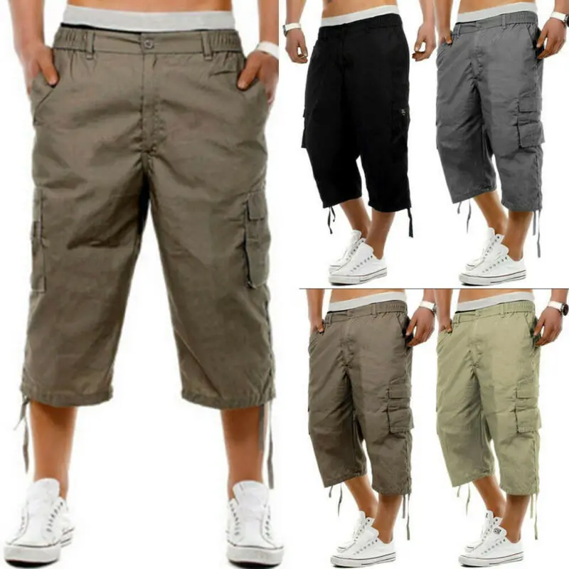 men's jogger capri shorts