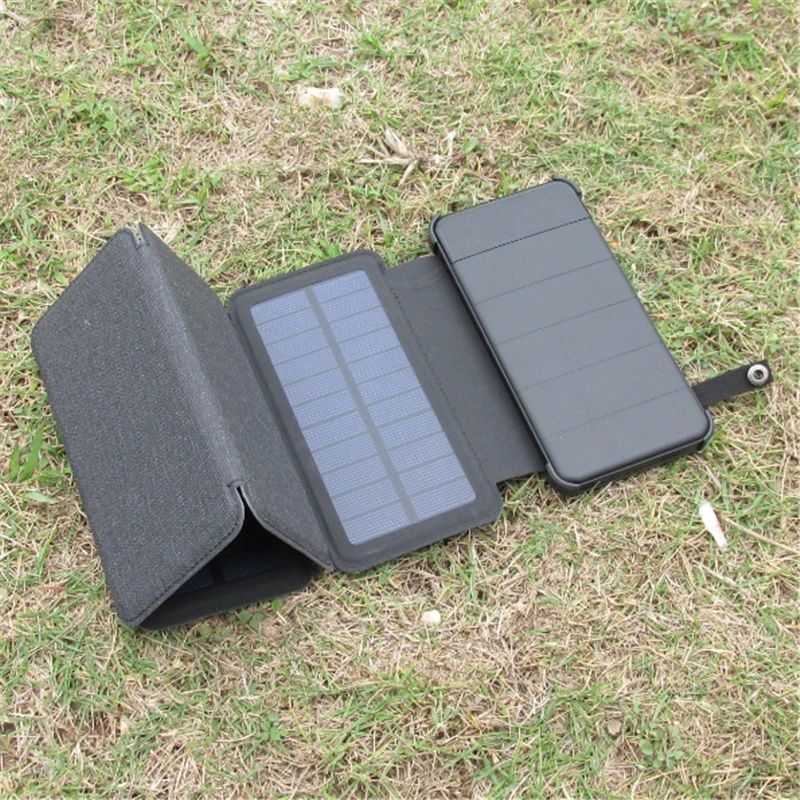 Солнечные панели 8 Вт складное солнечное зарядное устройство большой емкости power bank Универсальное портативное зарядное устройство для телефона туристический внешний аккумулятор