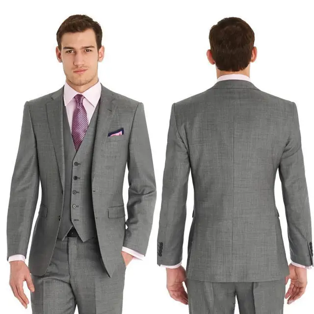 Custom made color and size men's handsome suit Three pieces brand