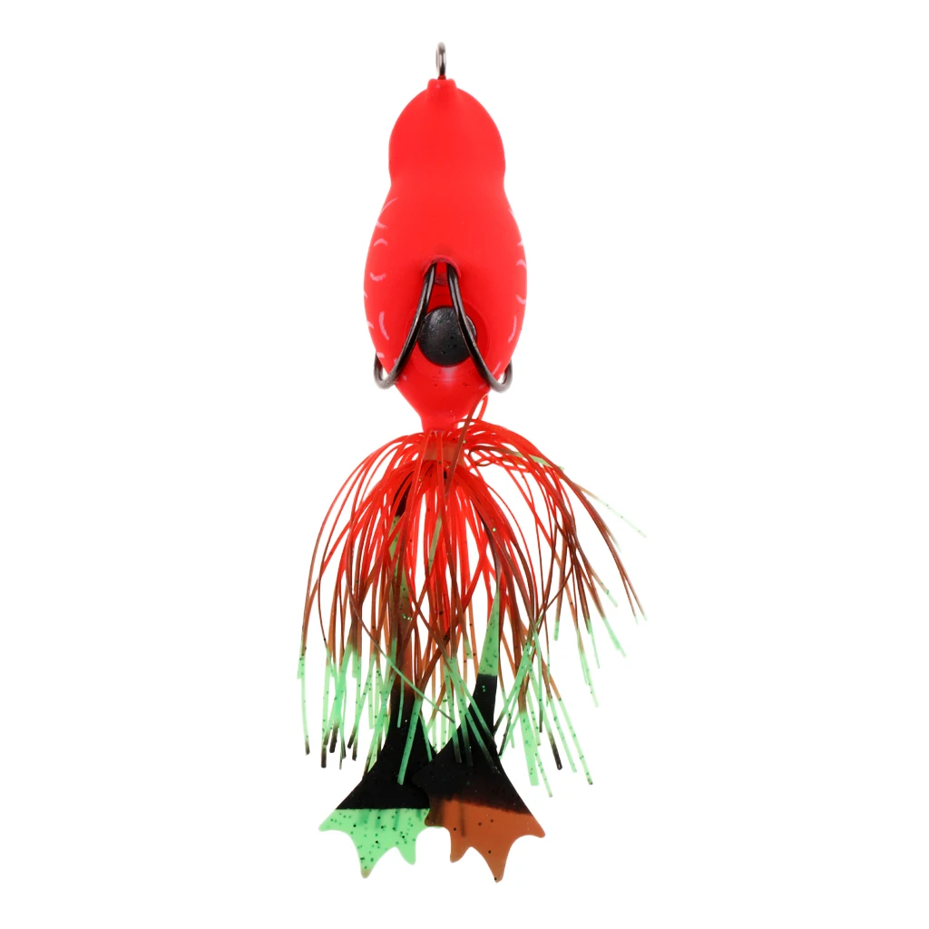 3D Frog Soft Fishing Lure Bait Floating Crankbaits Bass Pike Perch Catfish Snakehead Topwater Hollow Body Artificial Lures