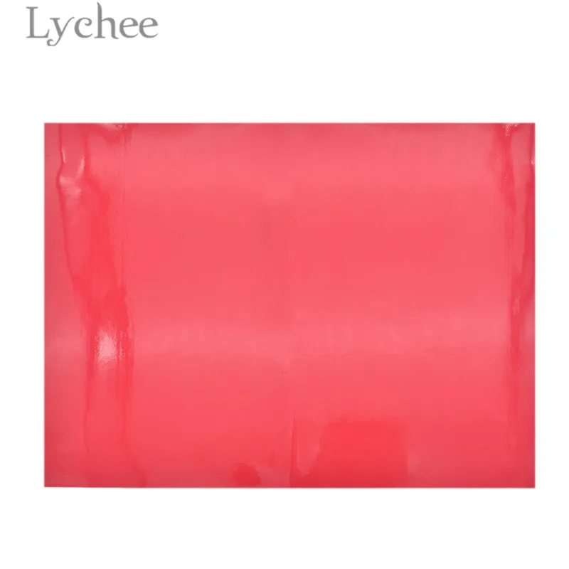 Lychee Life 29x21 см A4 зеркальный из ПВХ кожа ткань сплошной цвет искусственная кожа ткань DIY материал для сумок одежды