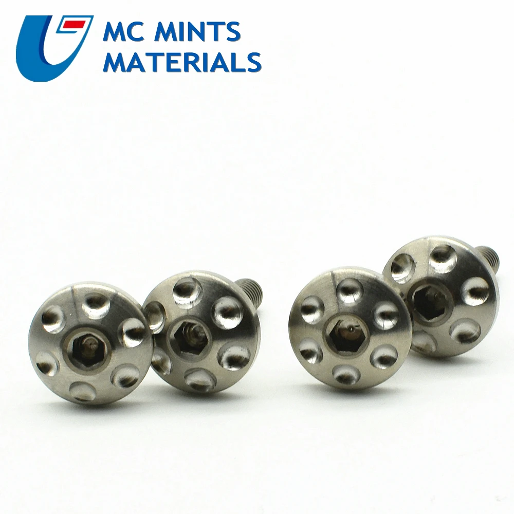 Titanium bolts M5x20 Motorcycle diy  hexagon titanium  color  (4)