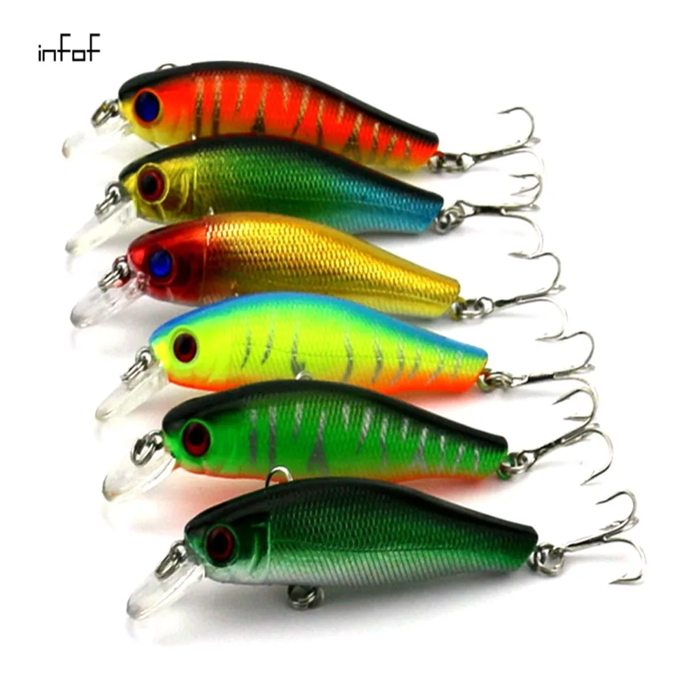 5 pieceslot 8.5cm3.35in 8.9g0.314oz Sea Rock Fishing Lures Bass Jig Minnow Baits Crankbait Hook