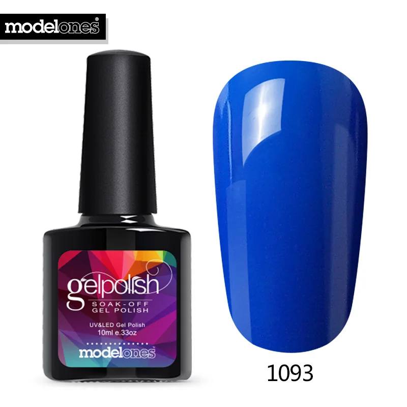 Modelones Новейший цветной УФ-гель для ногтей DIY Дизайн ногтей салонный УФ Гель-лак для ногтей долговечный впитывающий УФ-лак для ногтей - Цвет: 1093