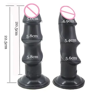 FAAK realistic dildo suction ribbed dildo big penis sex toys for women man extreme stimulate adult sex products shop Anal plug 3
