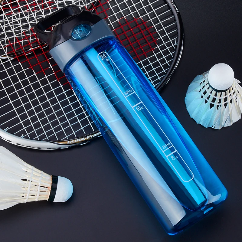 

Portable body-building Sealing bottle plastic water bottle Leakproof suction sport bottles no bisphenol Large capacity
