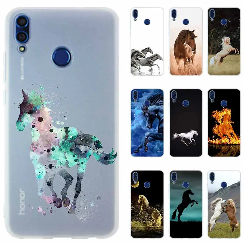 Чехол для телефона с акварелью Running Horse Honor 20i 10i силиконовый чехол Huawei 10 9lite 20 8a 8X x10
