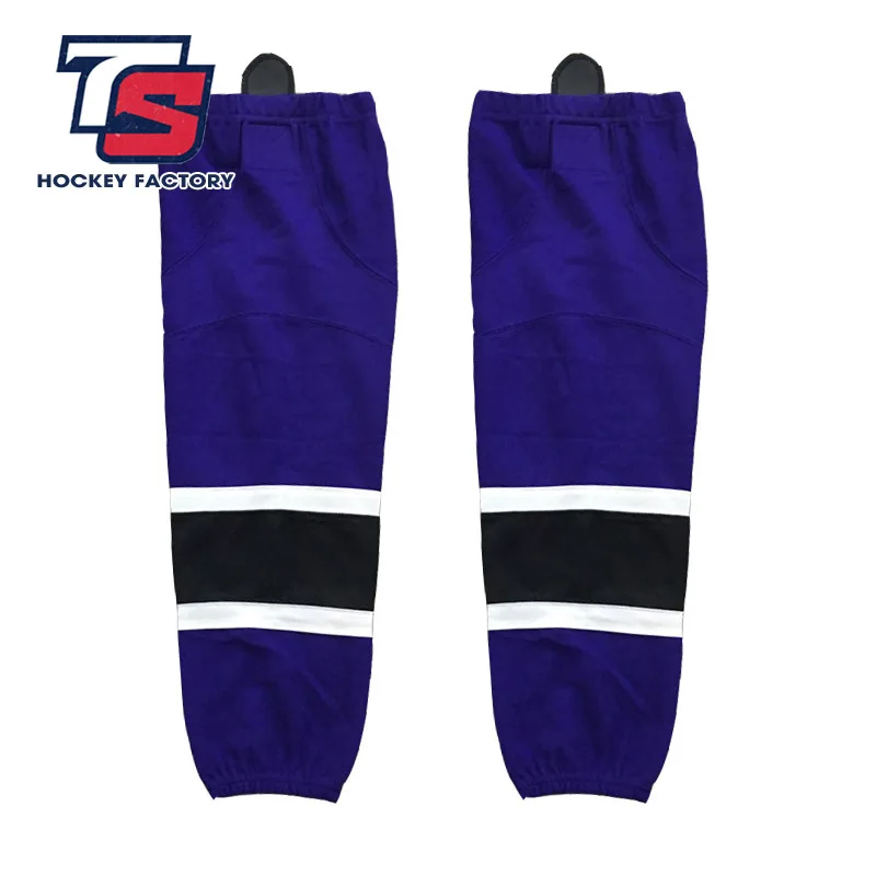 

Coldindoor free shipping 100% Polyester Breathable blue Ice Hockey Socks Cheap Shin Guards W054 high quality men women