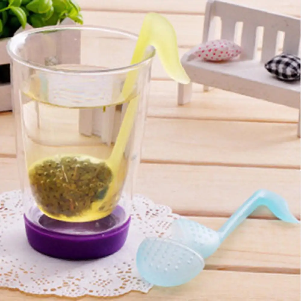 Modern Design Plastic Tea Herb Filter Infuser Strainer Teabag Jumping