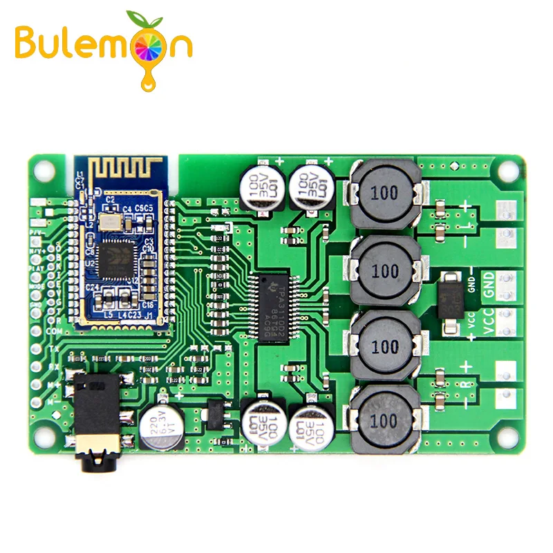 Плата усилителя мощности Bluetooth 5 0 2x1 Вт/10 Вт поддержка аудиовхода AUX
